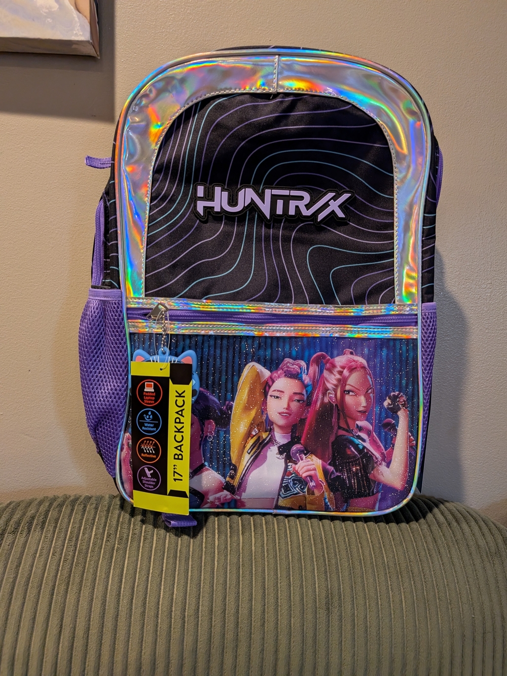 Netflix Purple Holographic K-pop Demon Hunters Backpack